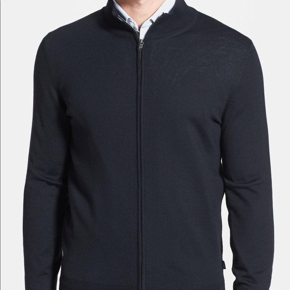 Hugo Boss Zip Front Cardigan - Picture 11 of 11